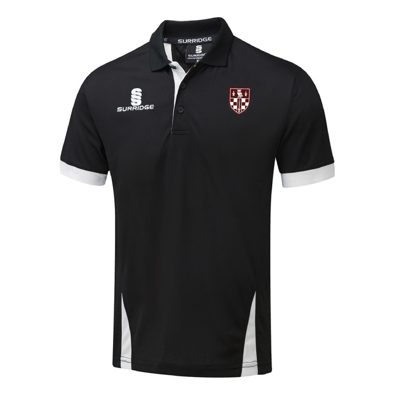 Women's Fuse Polo Shirt : Black /  White